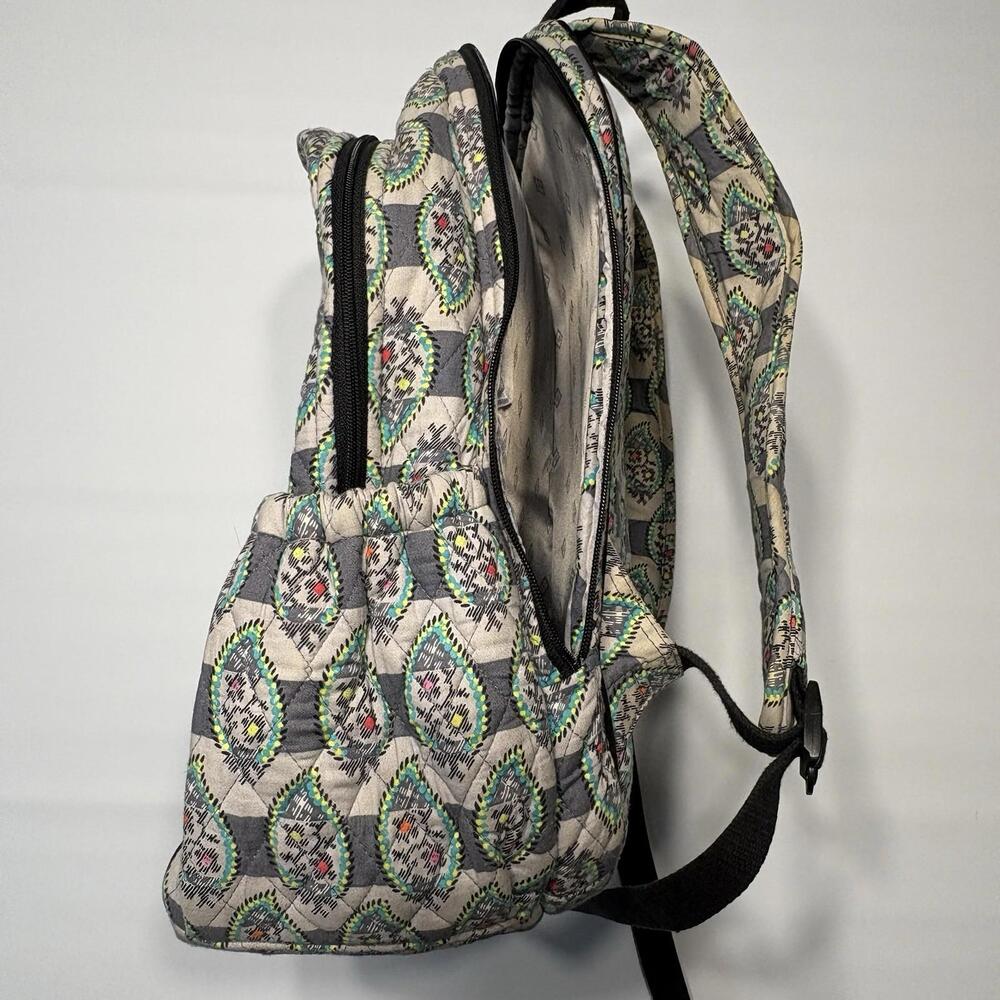 Vera Bradley Quilted Campus Backpack - Rare Pattern (Repair Opportunity) - Picture 3 of 16